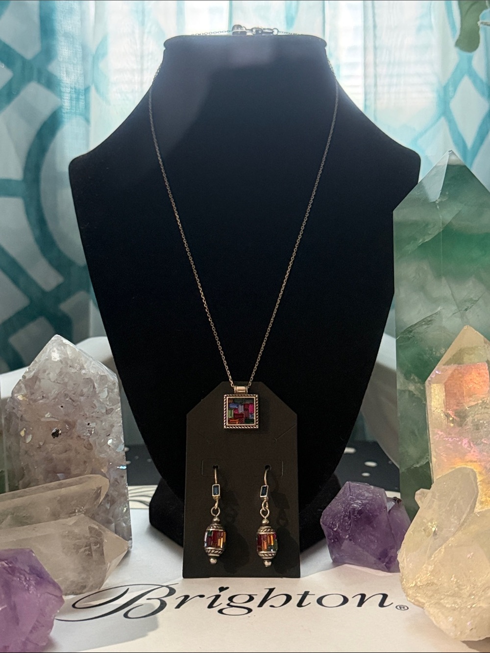 💎 BRIGHTON SAINT MICHAEL’s Necklace and Matching Earrings MINT CONDITION!